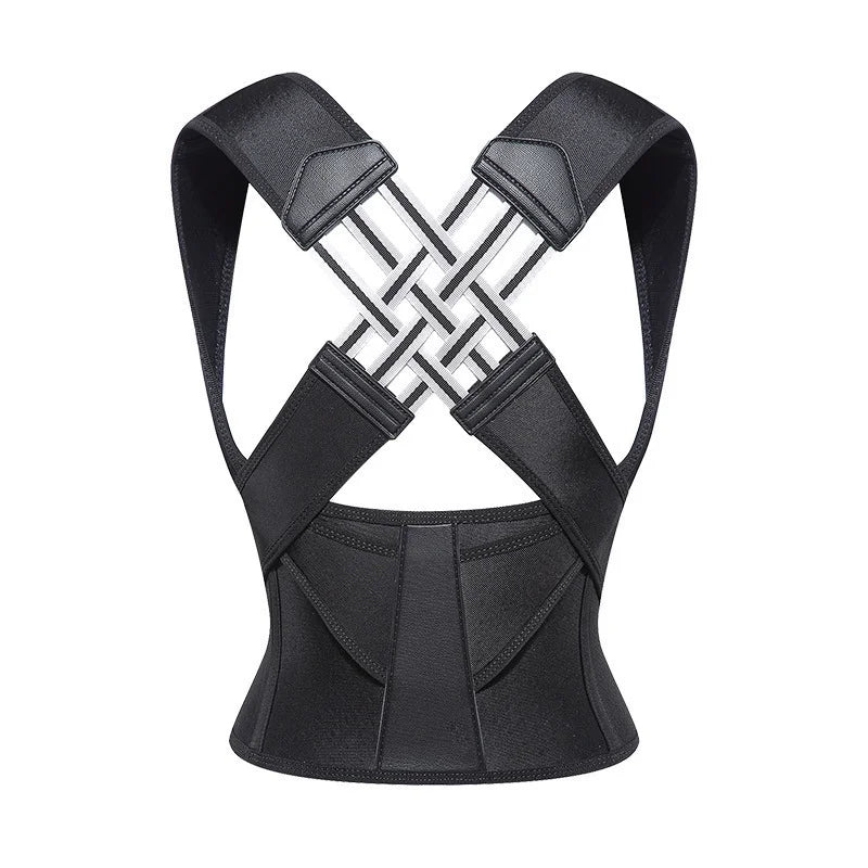 Posture Back Brace Adjustable Back Support Strap to Prevent Spinal Distortion and Hunchback Suitable for Men and Women