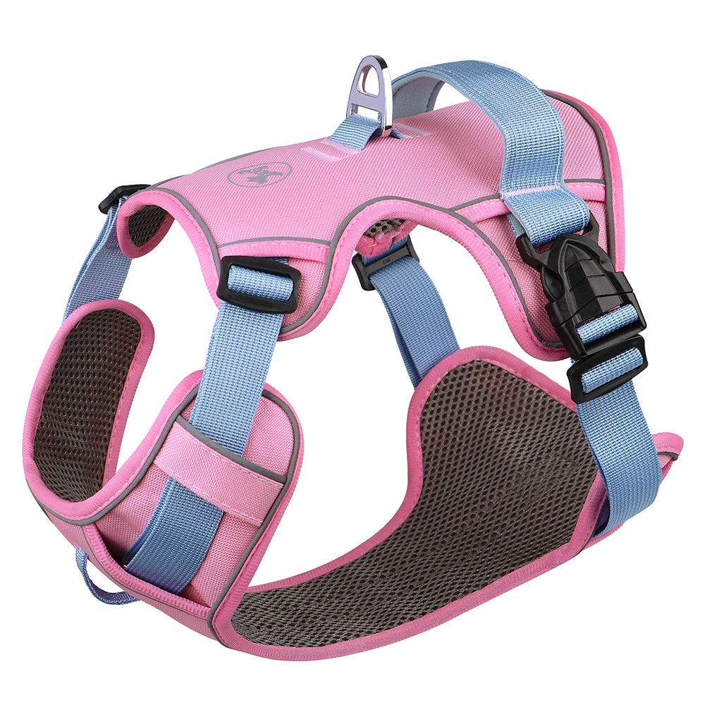 No Pull Dog Harness Nylon Reflective Dog Harnesses Vest Easy Control Handle for Small Medium Large Dogs Labrador Training