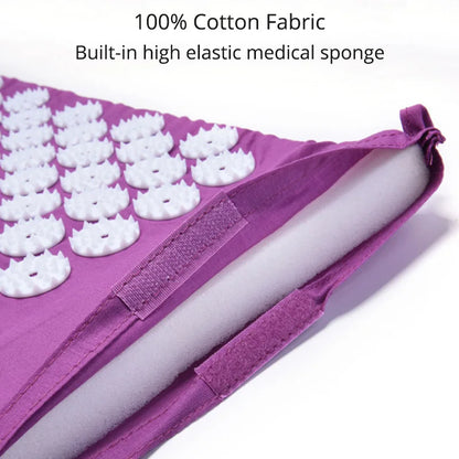 Acupressure Mat Sensi Massage Mat Pillow Set Acupuncture Massage Yoga Cushion Relieve Back Pain Foot Massager Shakti Mat