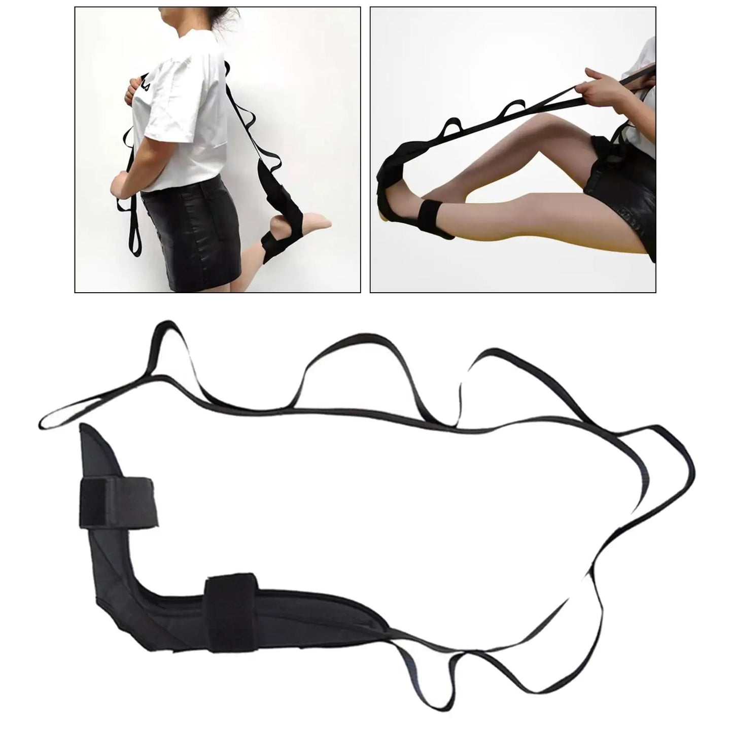 Stretching Strap for Physical Therapy Calf Leg Foot Belt Fitness Exerciser Assisted Ankle Stretcher Rehabilitation Training