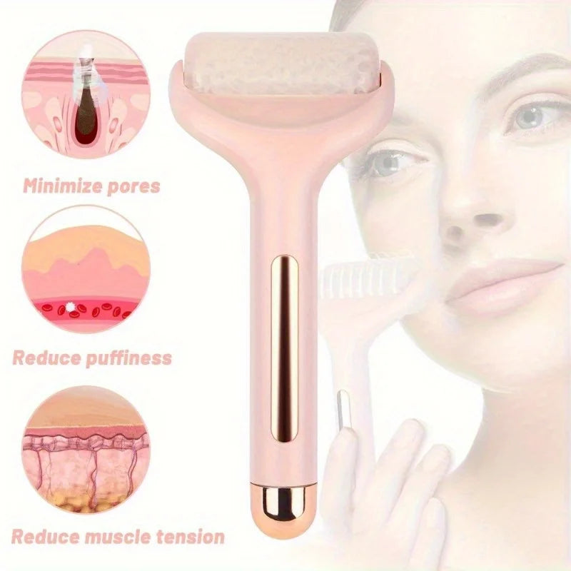 1pc Facial Ice Roller, Cold Compress,Auxiliary Beauty Roller - Handheld Massager for Firming and Surface Cleansing