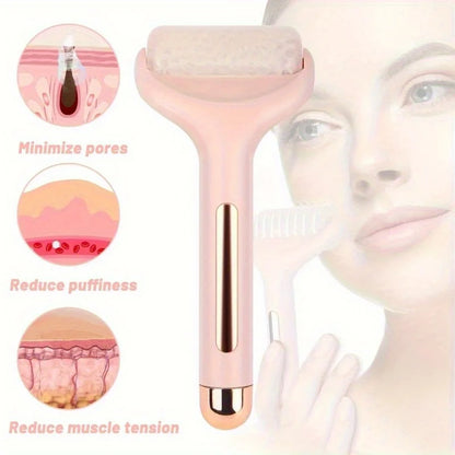 1pc Facial Ice Roller, Cold Compress,Auxiliary Beauty Roller - Handheld Massager for Firming and Surface Cleansing