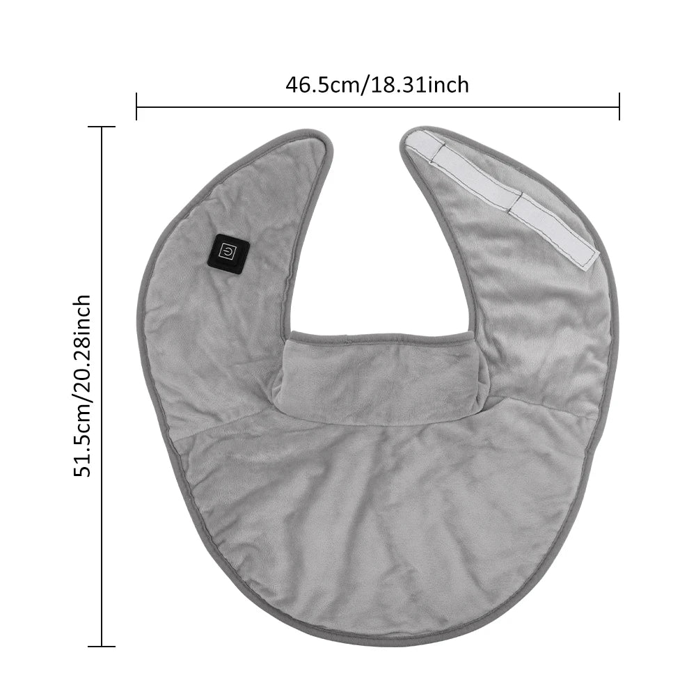 Electric Heating Shoulder Neck Pad USB Heated Back Wrap 3 Heat Level Soft Hot Compress Back Shawl Neck Shoulder Fast Heated Pad