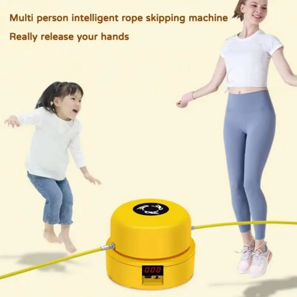 Digital Counter Electric Rope Skipping Machine Training Adjustable Speed Automatic Jump Rope USB Charging Remote Control