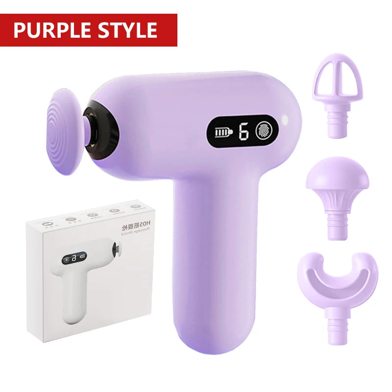 Mini Electric Massage Gun Portable Muscle Relaxation Slimming Fitness Enhancement Shaping Impact Massager for Relaxation