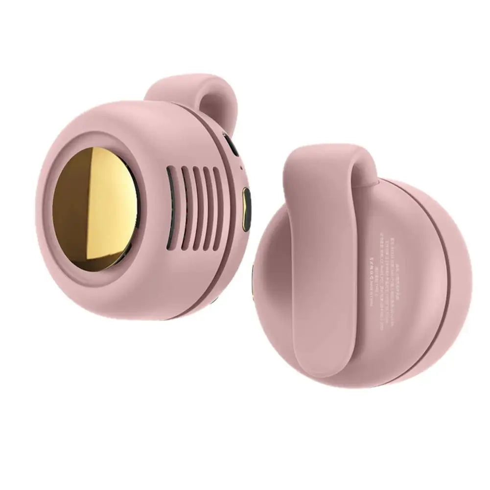 Portable Mini Neck Fan 360° Adjustable USB Rechargeable Personal Cooling Fan Wearable Clip-on Fan for Outdoor/Travel/Summer Gift