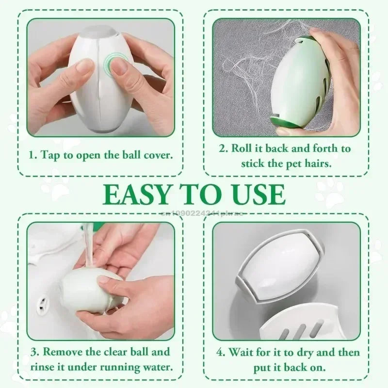 Pet Hair Remover Roller Washable Fur Reusable  Remover for Clothes Lint Cleaner for Cats Dogs Portable Animal Hair Removal Tool
