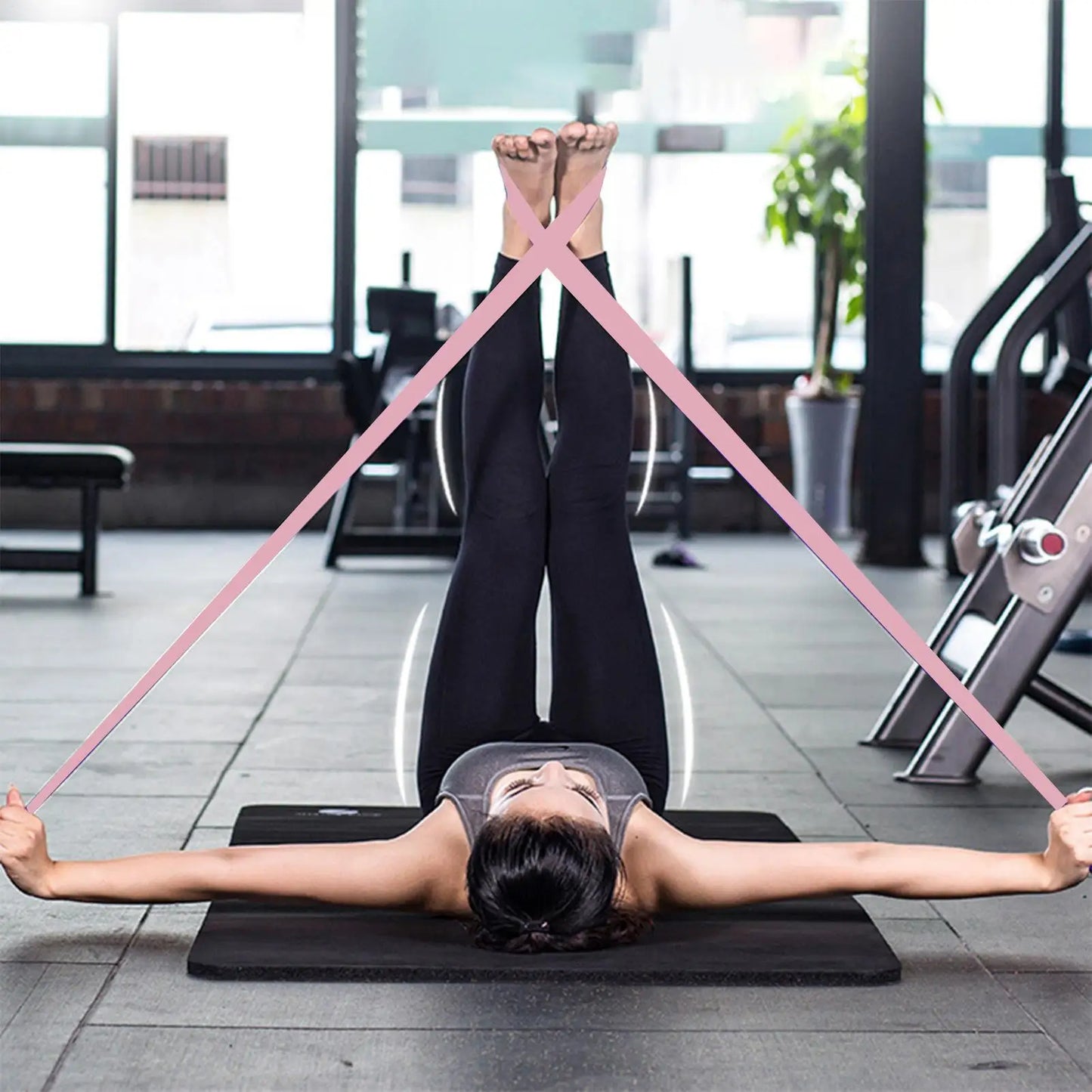 Portable Pilates Set Toning Pilates Ring Resistance Band Workout Exercise Tool For Pregnancy Postpartum Travel Studio Home