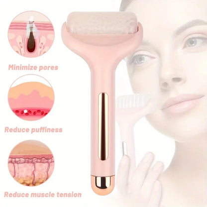 1pc Facial Ice Roller, Cold Compress,Auxiliary Beauty Roller - Handheld Massager for Firming and Surface Cleansing