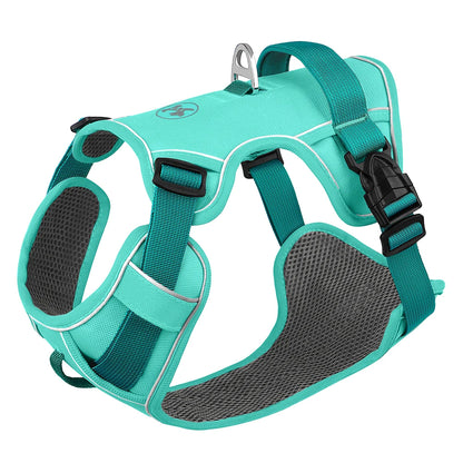 No Pull Dog Harness Nylon Reflective Dog Harnesses Vest Easy Control Handle for Small Medium Large Dogs Labrador Training