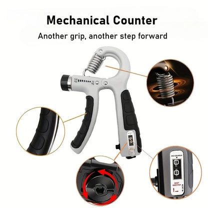 Grip Strength Trainer Forearm Strengthener Hand Squeezer Adjustable Resistance Hand Grip Strengthener for Muscle Building
