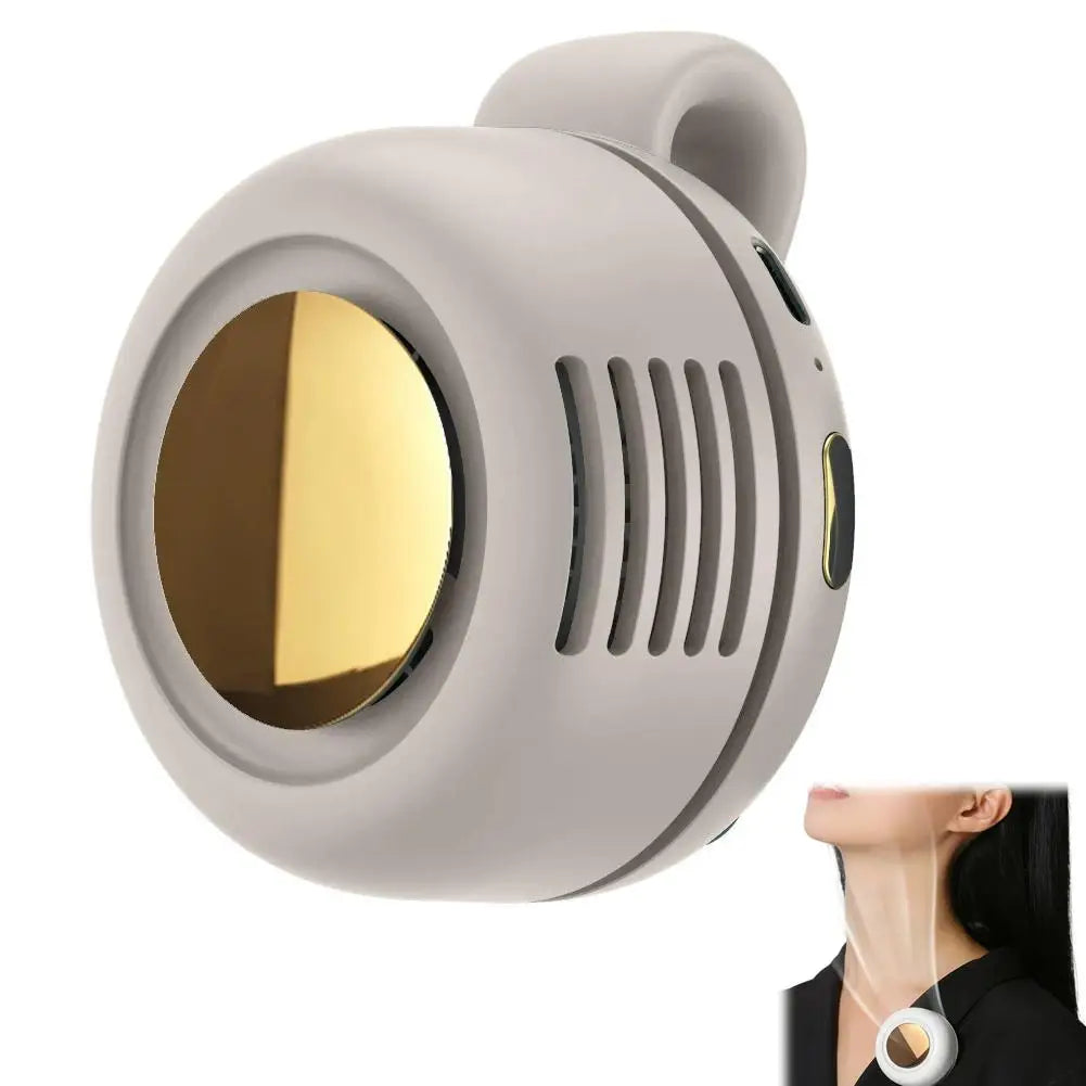 Portable Mini Neck Fan 360° Adjustable USB Rechargeable Personal Cooling Fan Wearable Clip-on Fan for Outdoor/Travel/Summer Gift