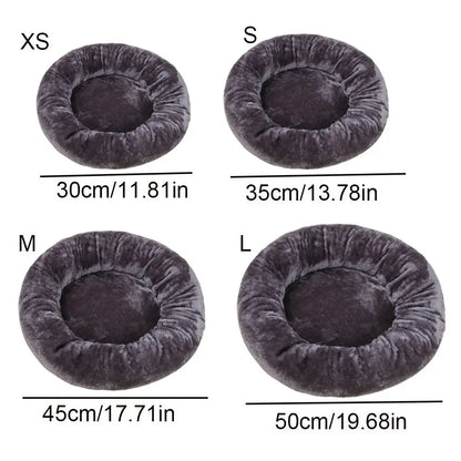 Pet Bed Comfortable Donut Round Dog Kennel Soft Washable Dog Cat Cushion Bed Warm Puppy Kitten House