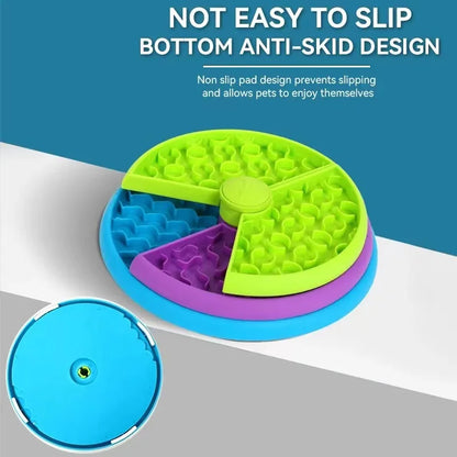 Slow Feeder Dog Bowl Mental Stimulate Detachable Puzzle Slow Eating Pet Bowl Anti-slip Interactive Treat Dispenser Toys for Dogs