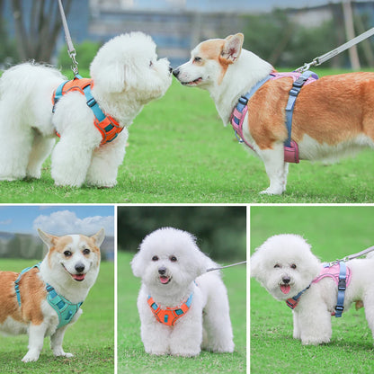 No Pull Dog Harness Nylon Reflective Dog Harnesses Vest Easy Control Handle for Small Medium Large Dogs Labrador Training