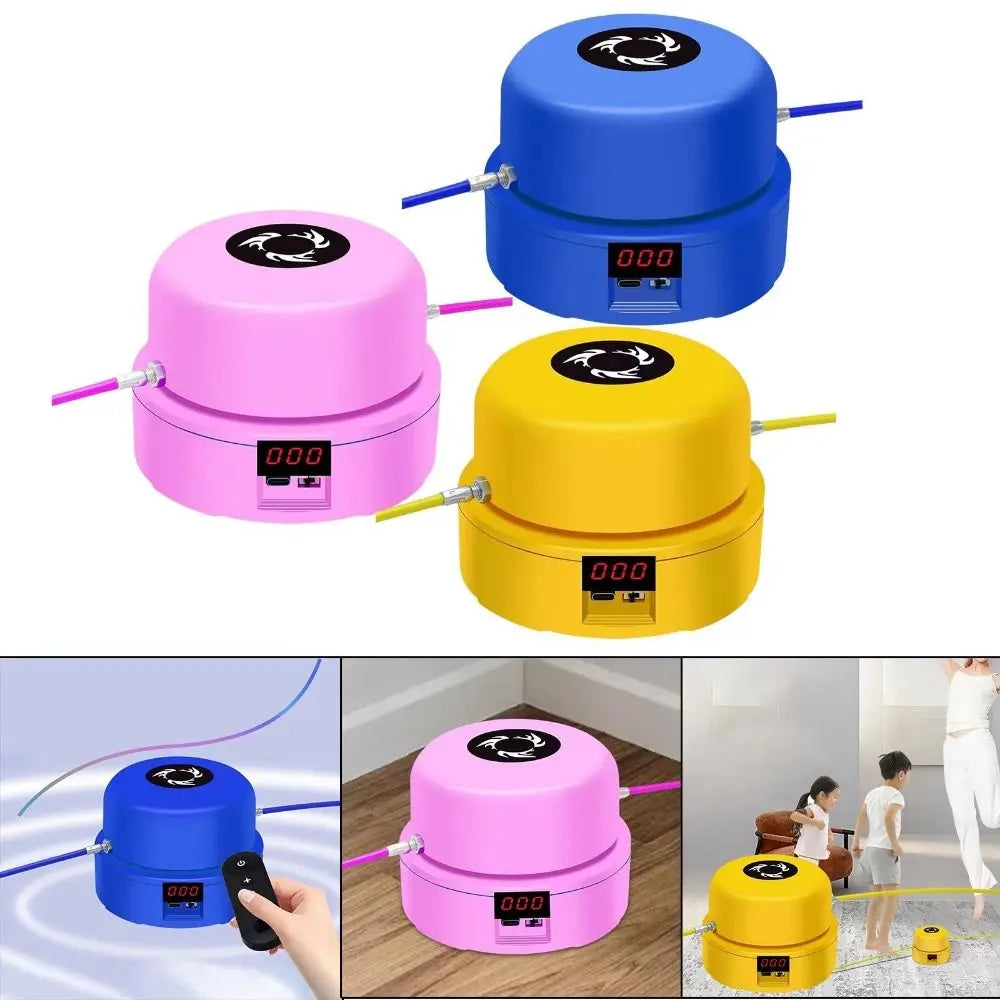 Digital Counter Electric Rope Skipping Machine Training Adjustable Speed Automatic Jump Rope USB Charging Remote Control