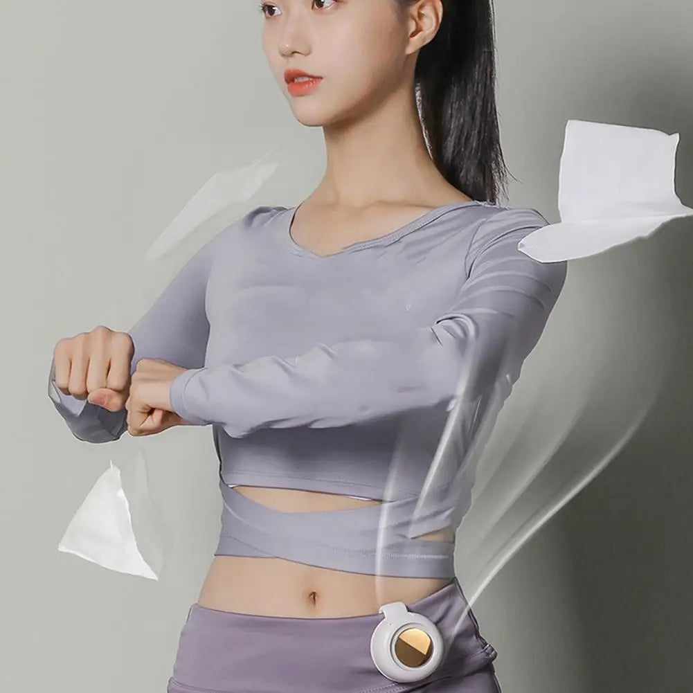 Portable Mini Neck Fan 360° Adjustable USB Rechargeable Personal Cooling Fan Wearable Clip-on Fan for Outdoor/Travel/Summer Gift