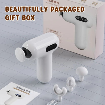 Mini Electric Massage Gun Portable Muscle Relaxation Slimming Fitness Enhancement Shaping Impact Massager for Relaxation