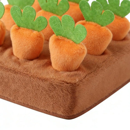 Snuffle Mat for Dogs Interactive Toy with 9 Carrots Foraging Mat for Mental Exercise Boredom Reduction Crate Training Alone Time