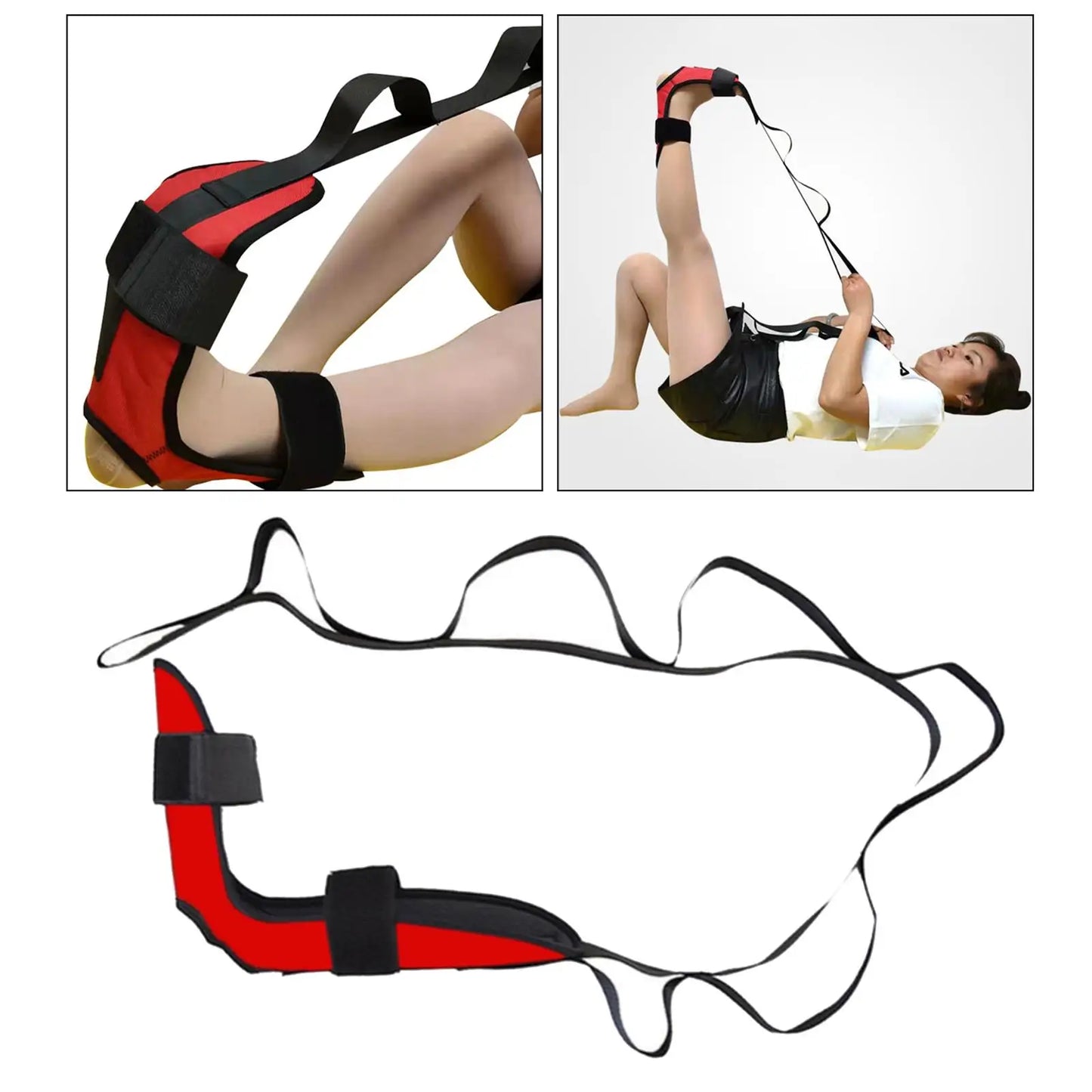 Stretching Strap for Physical Therapy Calf Leg Foot Belt Fitness Exerciser Assisted Ankle Stretcher Rehabilitation Training