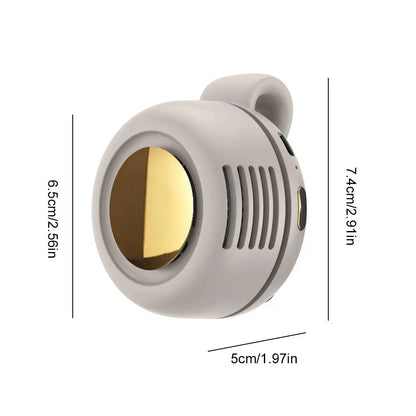 Portable Mini Neck Fan 360° Adjustable USB Rechargeable Personal Cooling Fan Wearable Clip-on Fan for Outdoor/Travel/Summer Gift