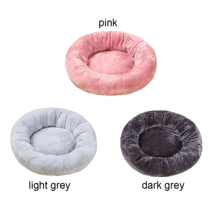 Pet Bed Comfortable Donut Round Dog Kennel Soft Washable Dog Cat Cushion Bed Warm Puppy Kitten House