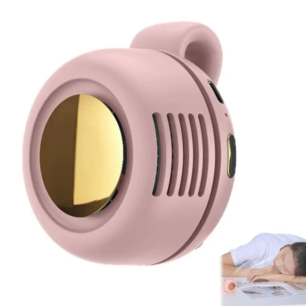 Portable Mini Neck Fan 360° Adjustable USB Rechargeable Personal Cooling Fan Wearable Clip-on Fan for Outdoor/Travel/Summer Gift