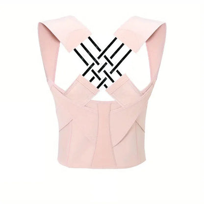 Posture Back Brace Adjustable Back Support Strap to Prevent Spinal Distortion and Hunchback Suitable for Men and Women