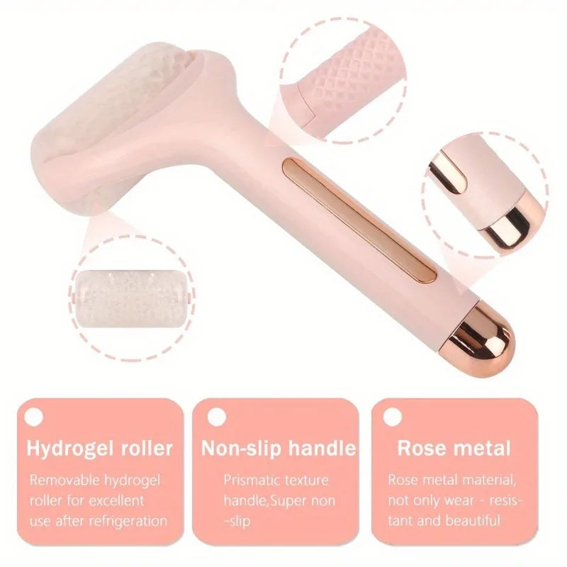 1pc Facial Ice Roller, Cold Compress,Auxiliary Beauty Roller - Handheld Massager for Firming and Surface Cleansing