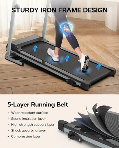 3 Level Incline Ready To Ship Running Machine USA Folding Treadmill Under Desk Walking Pad Foldable Mini Treadmill