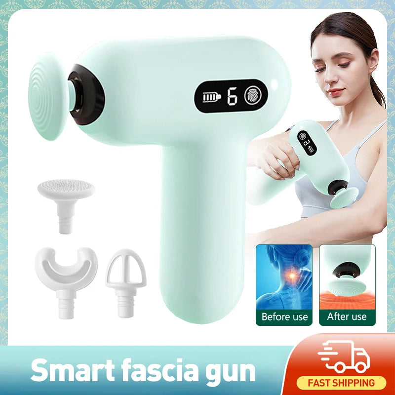 Mini Electric Massage Gun Portable Muscle Relaxation Slimming Fitness Enhancement Shaping Impact Massager for Relaxation