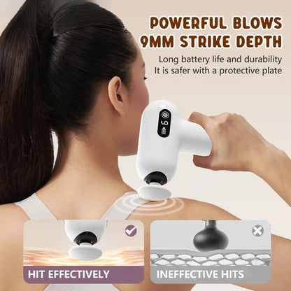 Mini Electric Massage Gun Portable Muscle Relaxation Slimming Fitness Enhancement Shaping Impact Massager for Relaxation