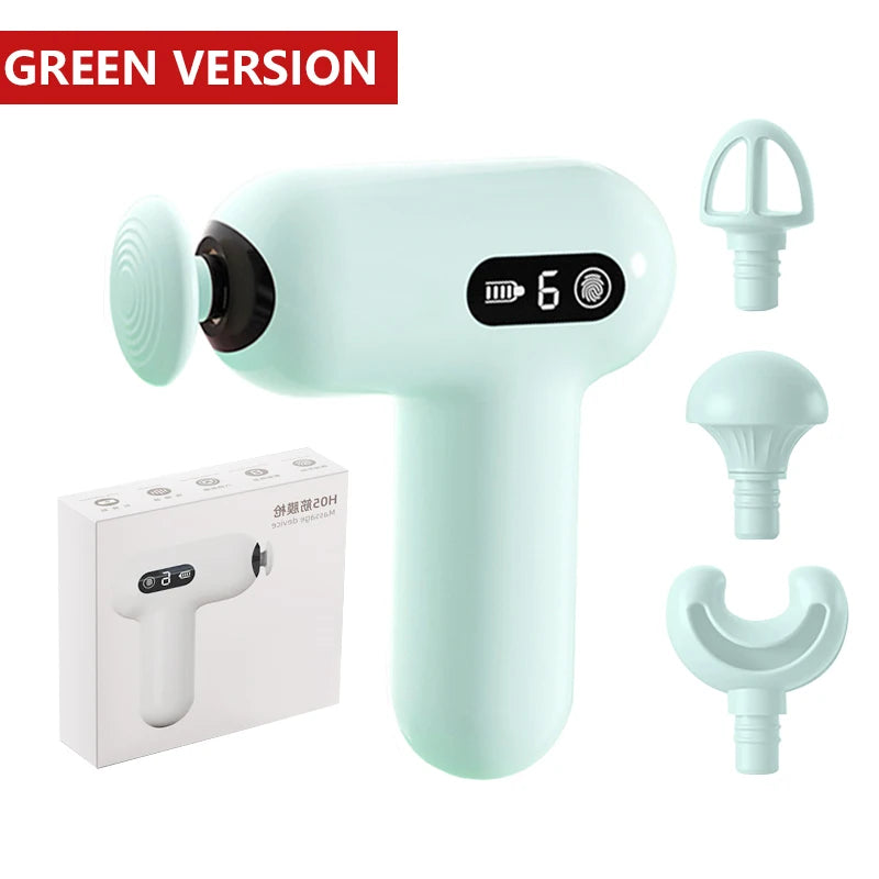 Mini Electric Massage Gun Portable Muscle Relaxation Slimming Fitness Enhancement Shaping Impact Massager for Relaxation