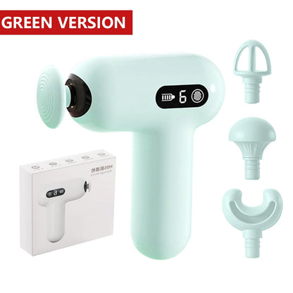 Mini Electric Massage Gun Portable Muscle Relaxation Slimming Fitness Enhancement Shaping Impact Massager for Relaxation