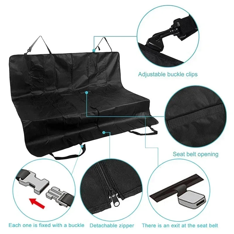 Waterproof Pet Dog Car Seat Cover Protector Foldable Heavy Duty Pet Dog Hammock Car Seat Cover Waterproof Scratchproof Nonslip