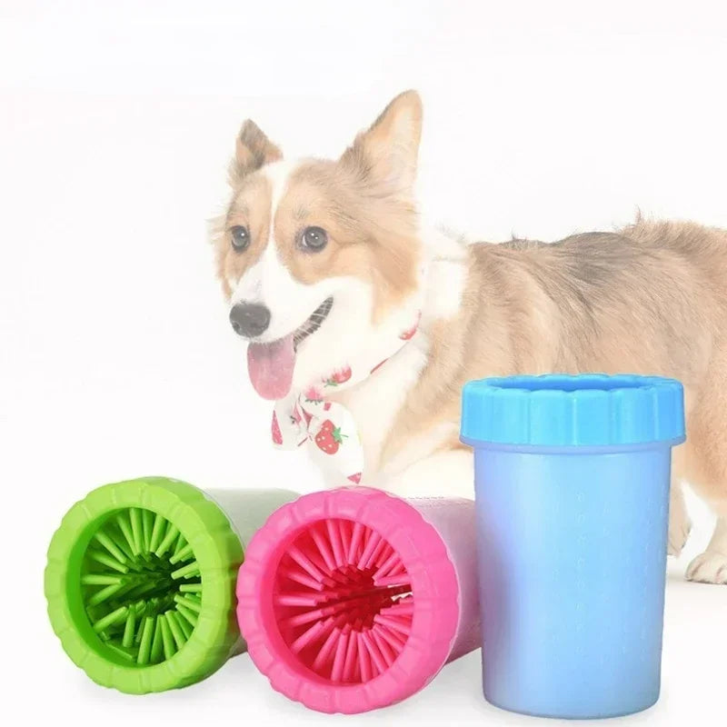 Dog Paw Cleaner Cat Puppy Foot Wash Cup Pet Paw Washer No Rub Automatic Foot Cleaner Portable Effective Pet Foot Washing Cup