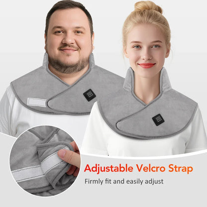 Electric Heating Shoulder Neck Pad USB Heated Back Wrap 3 Heat Level Soft Hot Compress Back Shawl Neck Shoulder Fast Heated Pad