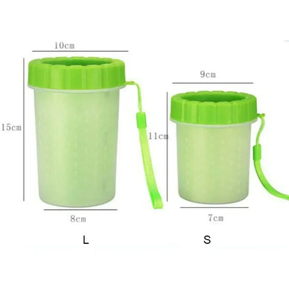 Dog Paw Cleaner Cat Puppy Foot Wash Cup Pet Paw Washer No Rub Automatic Foot Cleaner Portable Effective Pet Foot Washing Cup