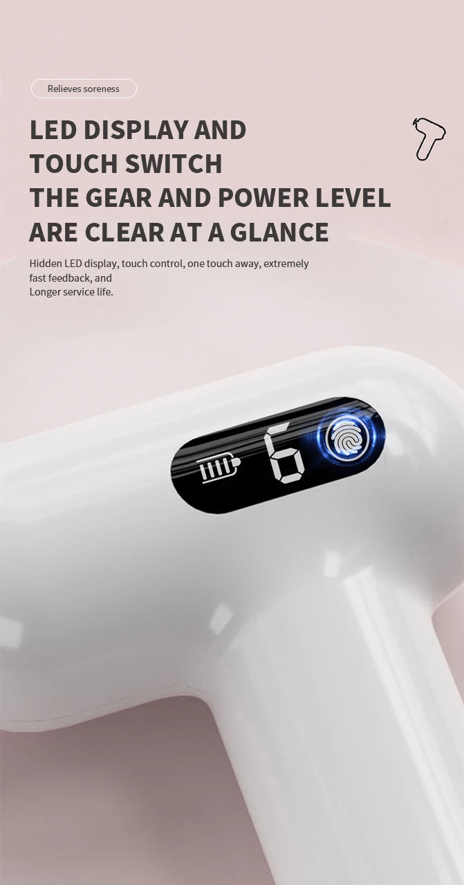 Mini Electric Massage Gun Portable Muscle Relaxation Slimming Fitness Enhancement Shaping Impact Massager for Relaxation