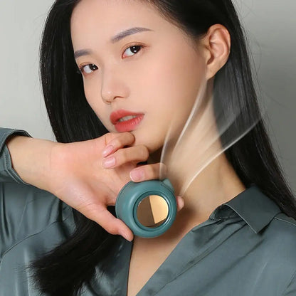 Portable Mini Neck Fan 360° Adjustable USB Rechargeable Personal Cooling Fan Wearable Clip-on Fan for Outdoor/Travel/Summer Gift