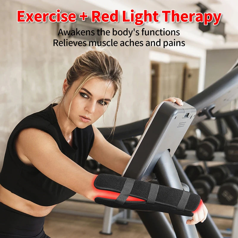 Red&Infrared Light Therapy Arm Leg Belt for 660 &850 nm Red Light Wrap for Arm Calf Pain Relief & Muscle Recovery Therapy Device