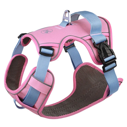 No Pull Dog Harness Nylon Reflective Dog Harnesses Vest Easy Control Handle for Small Medium Large Dogs Labrador Training