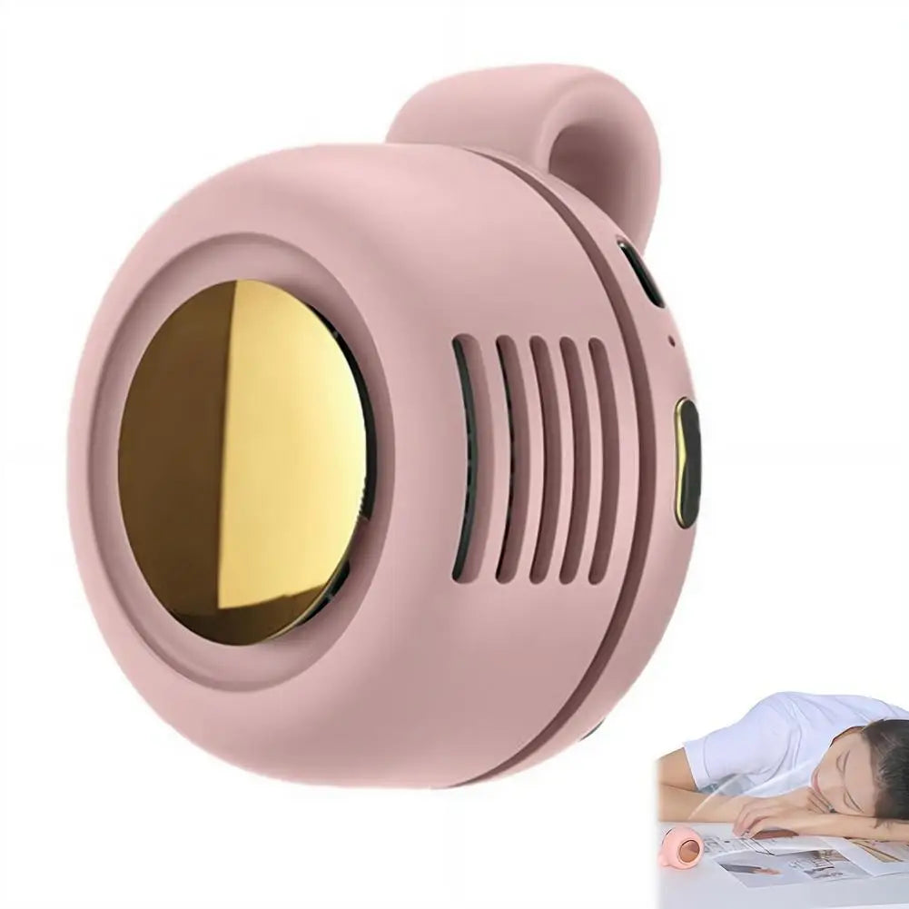 Portable Mini Neck Fan 360° Adjustable USB Rechargeable Personal Cooling Fan Wearable Clip-on Fan for Outdoor/Travel/Summer Gift