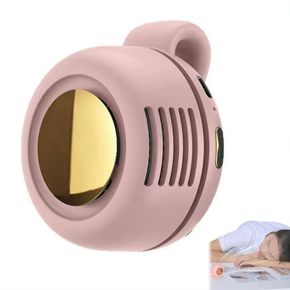 Portable Mini Neck Fan 360° Adjustable USB Rechargeable Personal Cooling Fan Wearable Clip-on Fan for Outdoor/Travel/Summer Gift