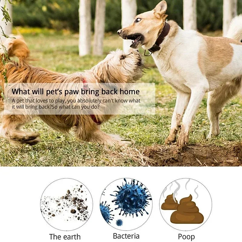 Dog Paw Cleaner Cat Puppy Foot Wash Cup Pet Paw Washer No Rub Automatic Foot Cleaner Portable Effective Pet Foot Washing Cup