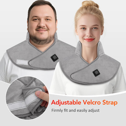 Electric Heating Shoulder Neck Pad USB Heated Back Wrap 3 Heat Level Soft Hot Compress Back Shawl Neck Shoulder Fast Heated Pad